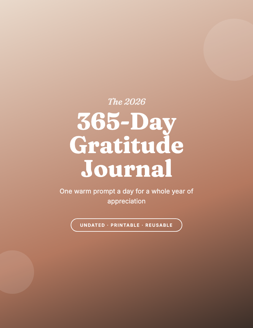 The 2026 365-Day Gratitude Journal