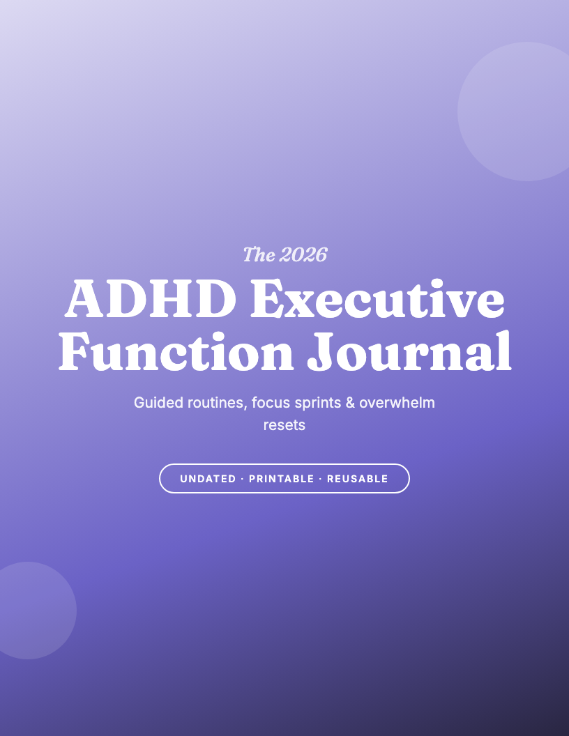 The 2026 ADHD Executive Function Journal