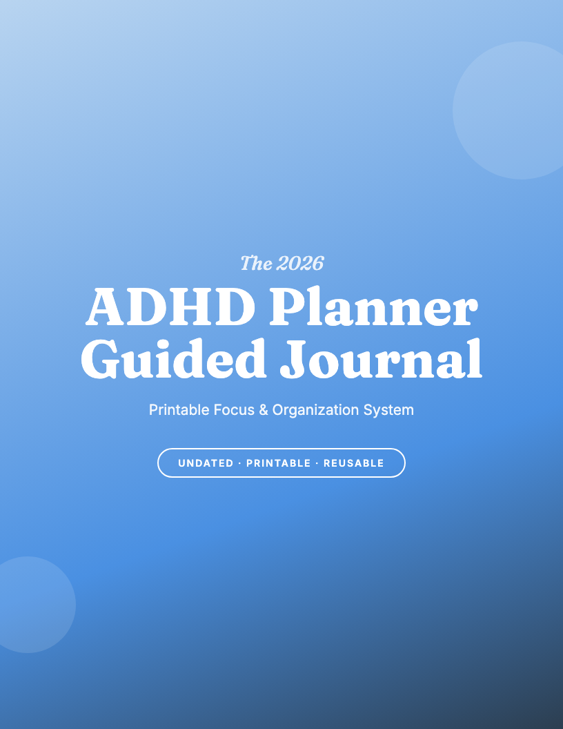 The 2026 ADHD Guided Journal