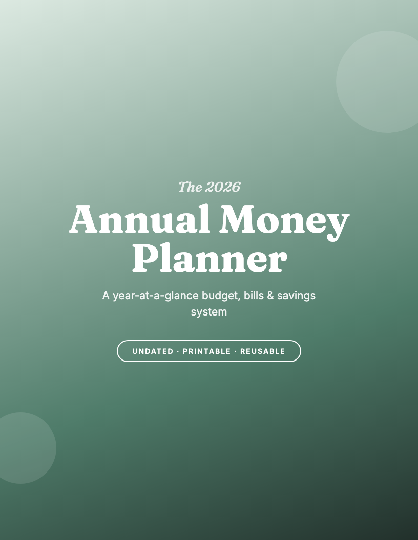 The 2026 Annual Money Planner