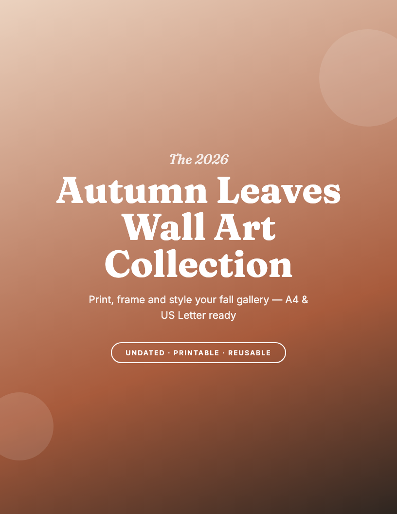 The 2026 Autumn Leaves Wall Art Collection & Print Guide