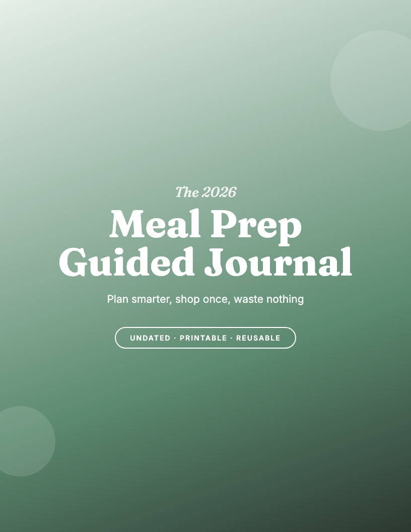 The 2026 Meal Prep Guided Journal