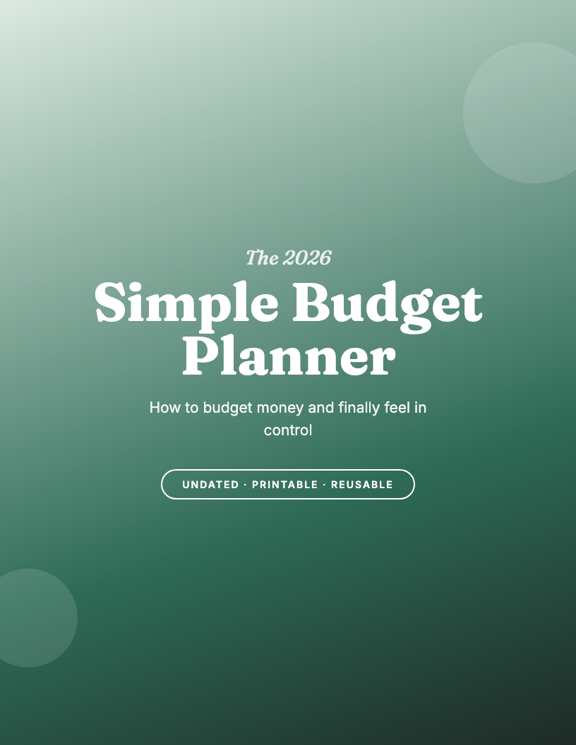 The 2026 Simple Budget Planner