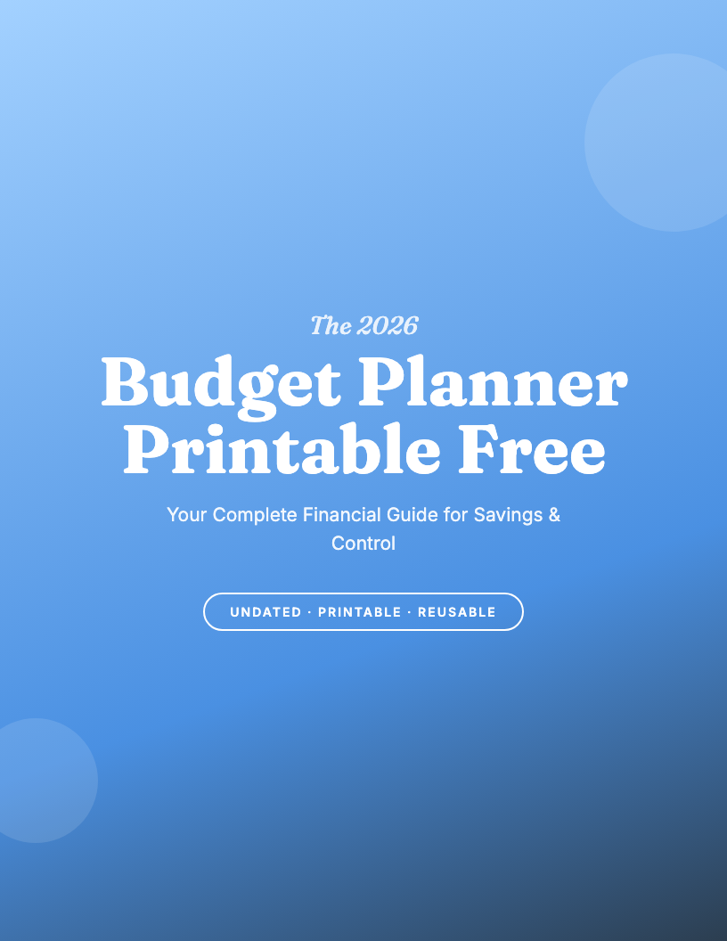 The 2026 Budget Planner Workbook