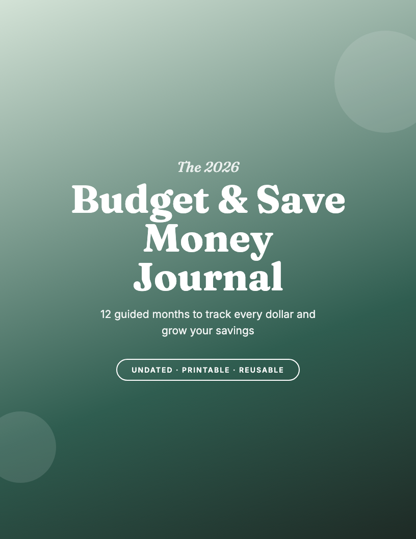 The 2026 Budget & Save Money Journal