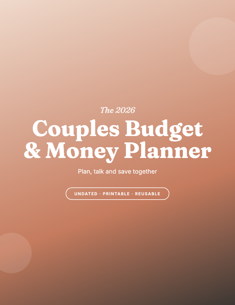 The 2026 Couples Budget & Money Planner