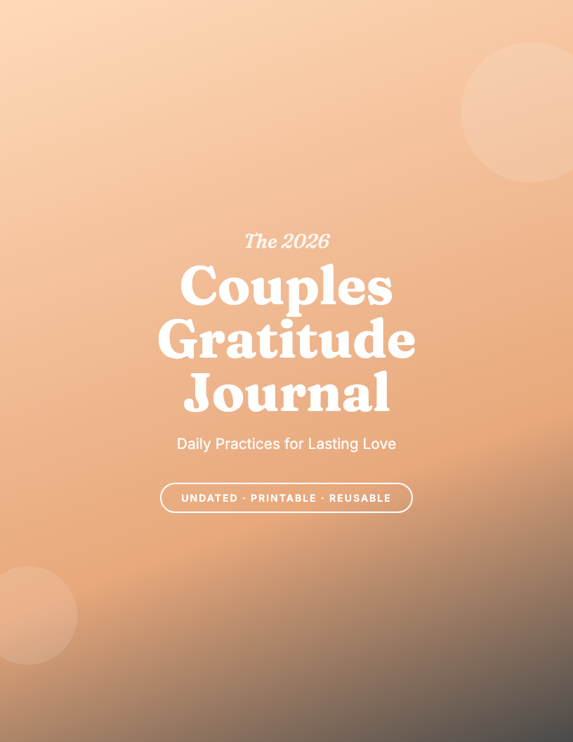 The 2026 Couples Gratitude Journal