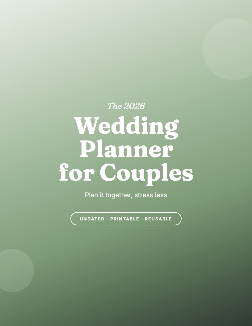 The 2026 Wedding Planner for Couples