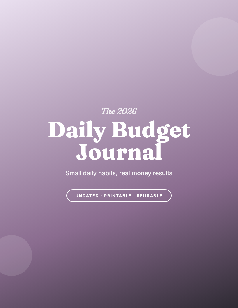 The 2026 Daily Budget Journal