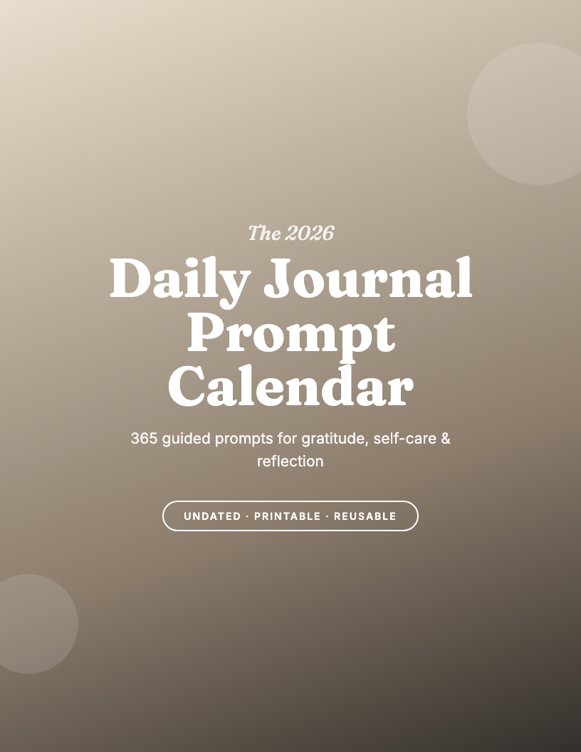 The 2026 Daily Journal Prompt Calendar