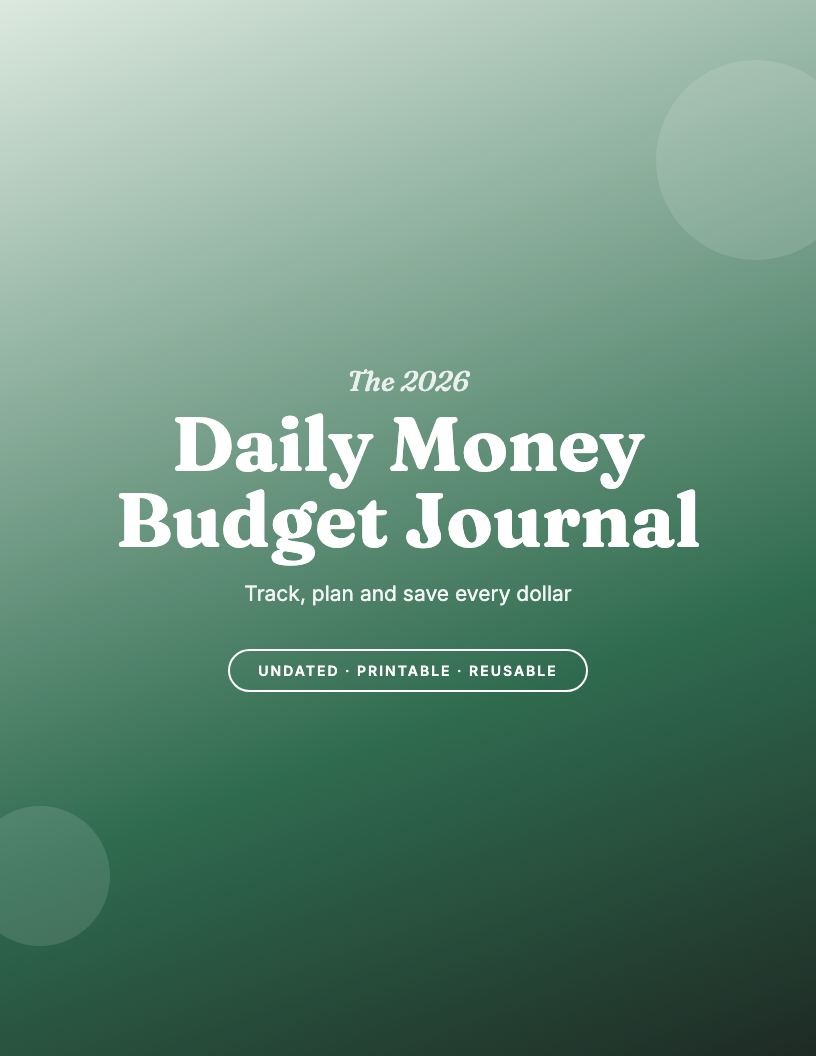 The 2026 Daily Money & Budget Journal