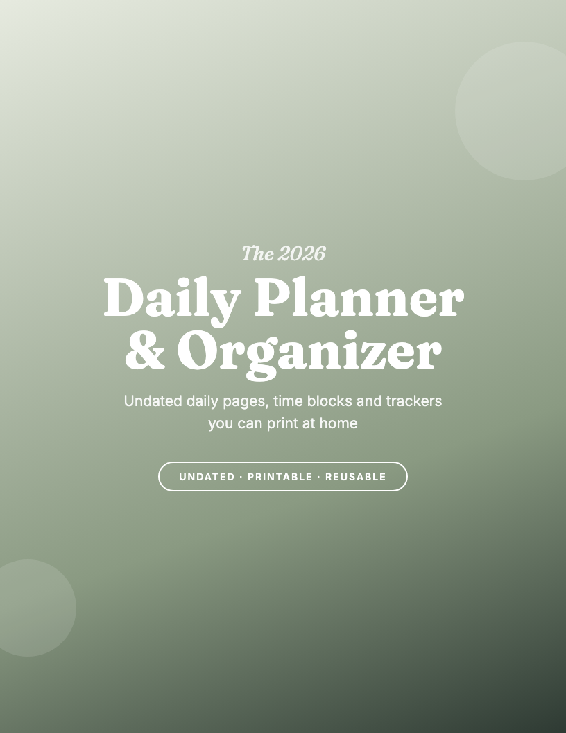 The 2026 Daily Planner & Organizer