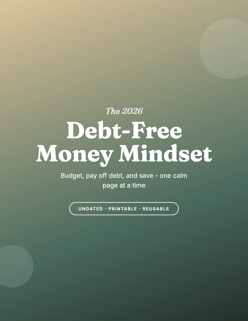 The 2026 Debt-Free Money Mindset Journal
