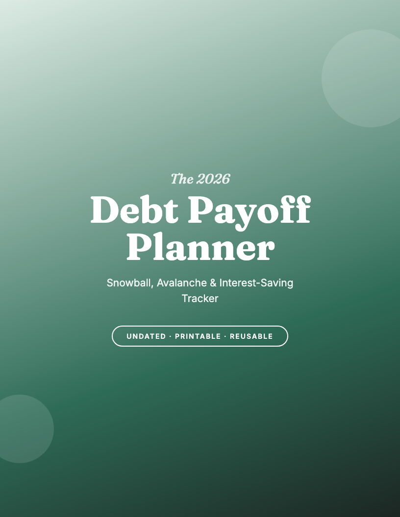 The 2026 Debt Payoff Planner