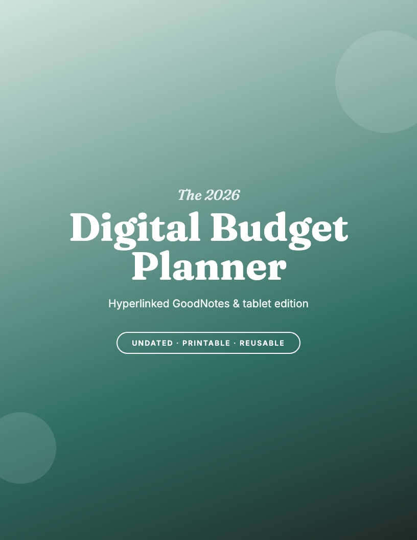 The 2026 Digital Budget Planner for GoodNotes