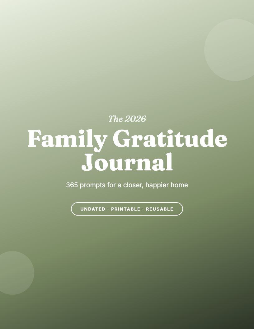The 2026 Family Gratitude Journal
