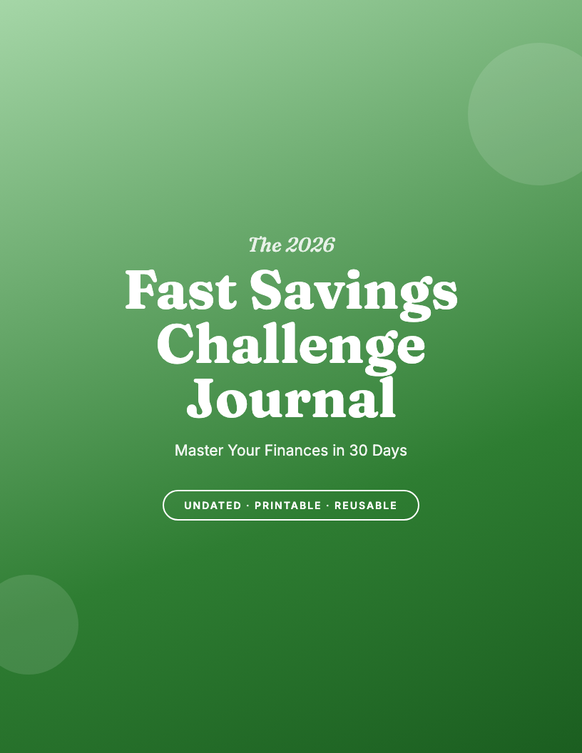 The 2026 Fast Savings Challenge Journal