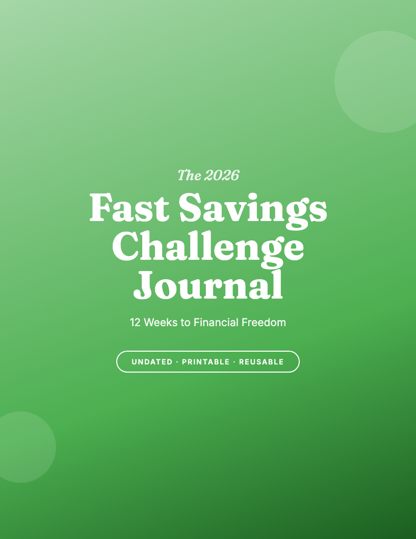 The 2026 Fast Savings Challenge Journal