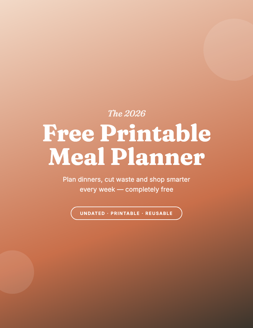 The 2026 Free Printable Meal Planner Kit