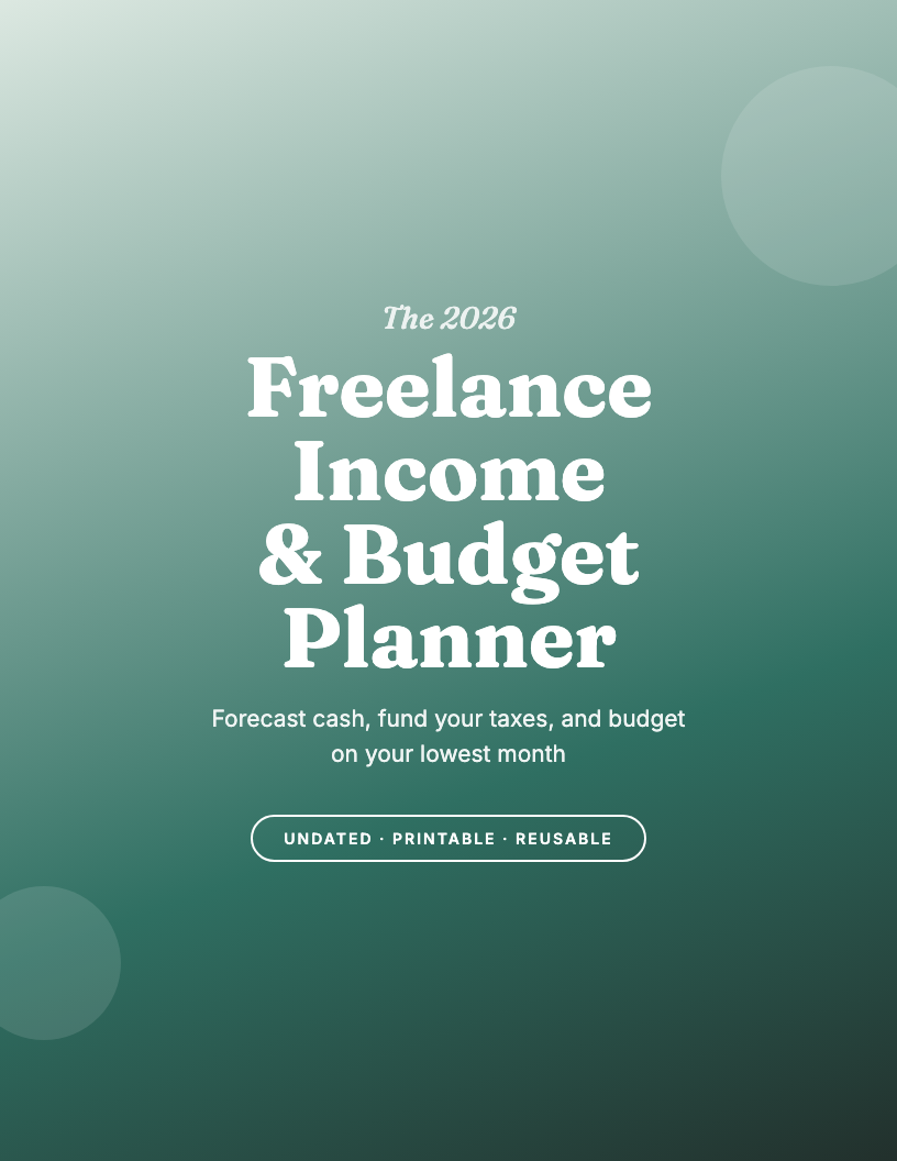The 2026 Freelance & Variable-Income Budget Planner