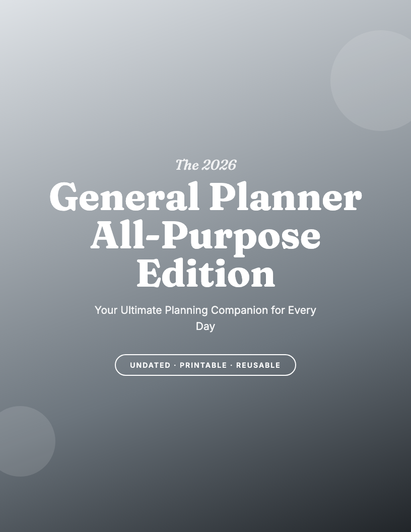 The 2026 General Planner
