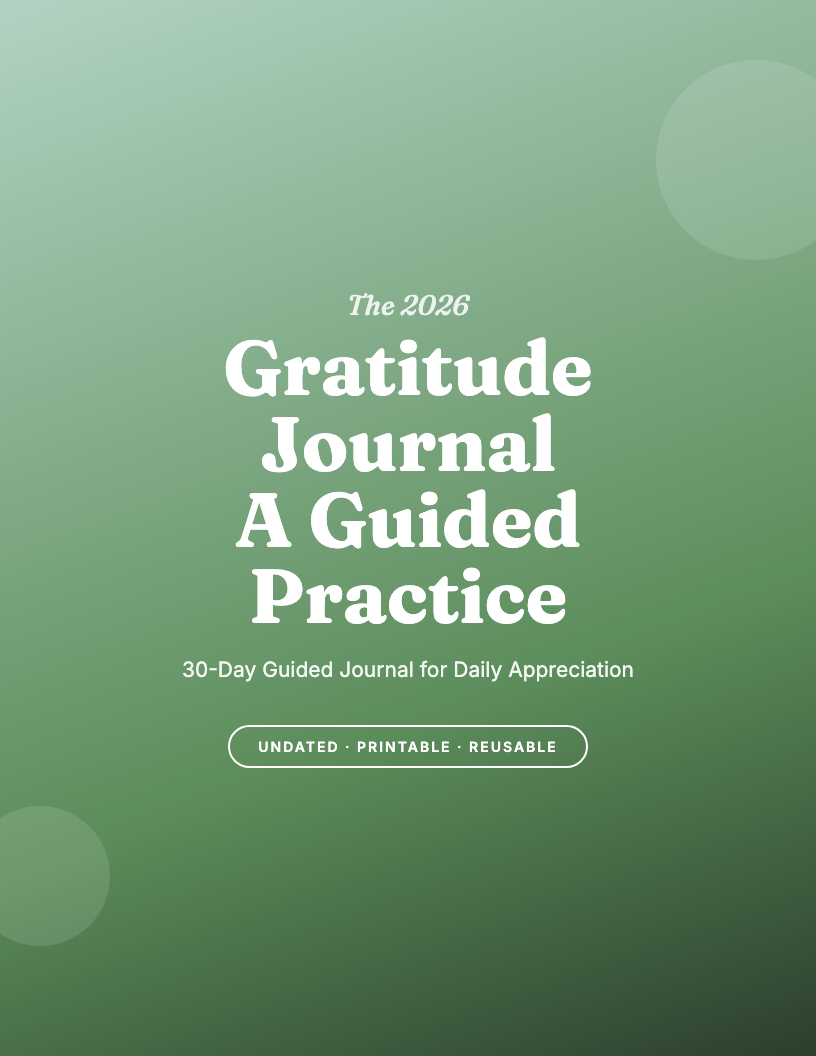 The 2026 Gratitude Journal
