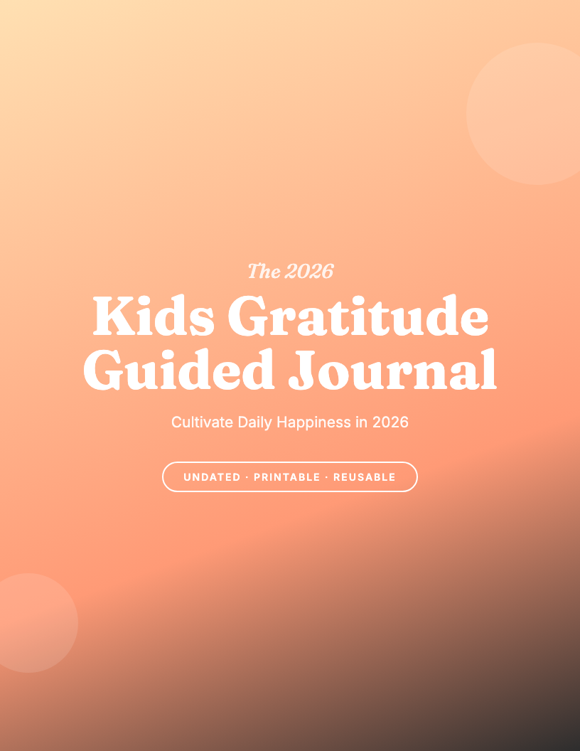 The 2026 Kids Gratitude Guided Journal
