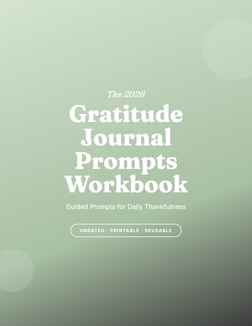 The 2026 Gratitude Prompts Guided Journal