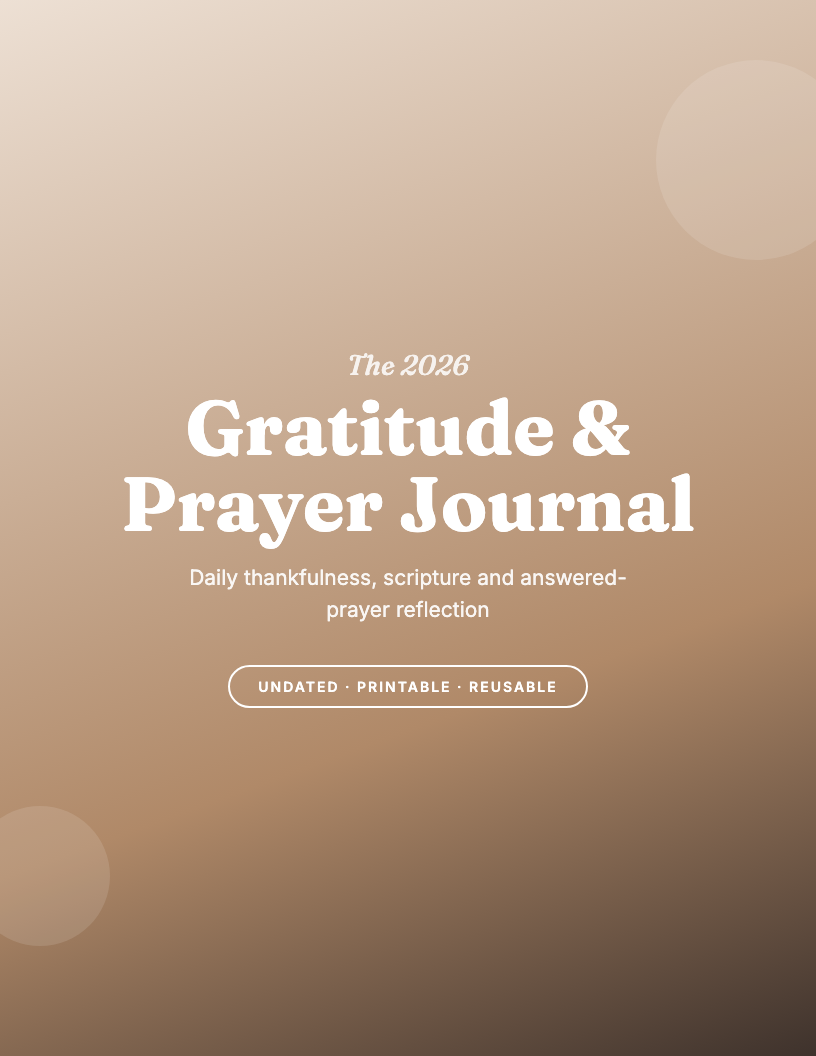 The 2026 Gratitude & Prayer Journal