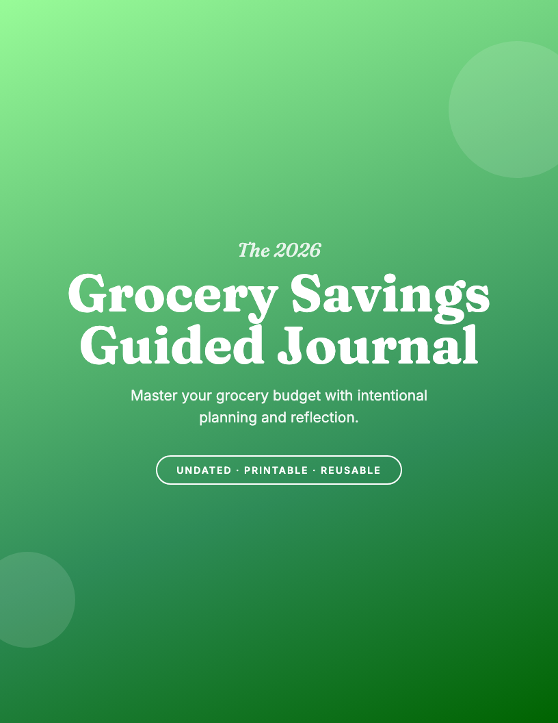 The 2026 Grocery Savings Guided Journal