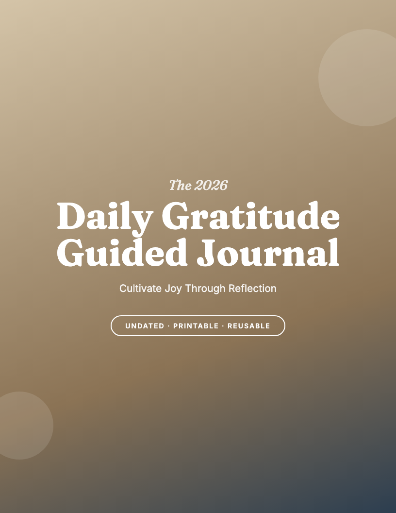 The 2026 Guided Gratitude Journal