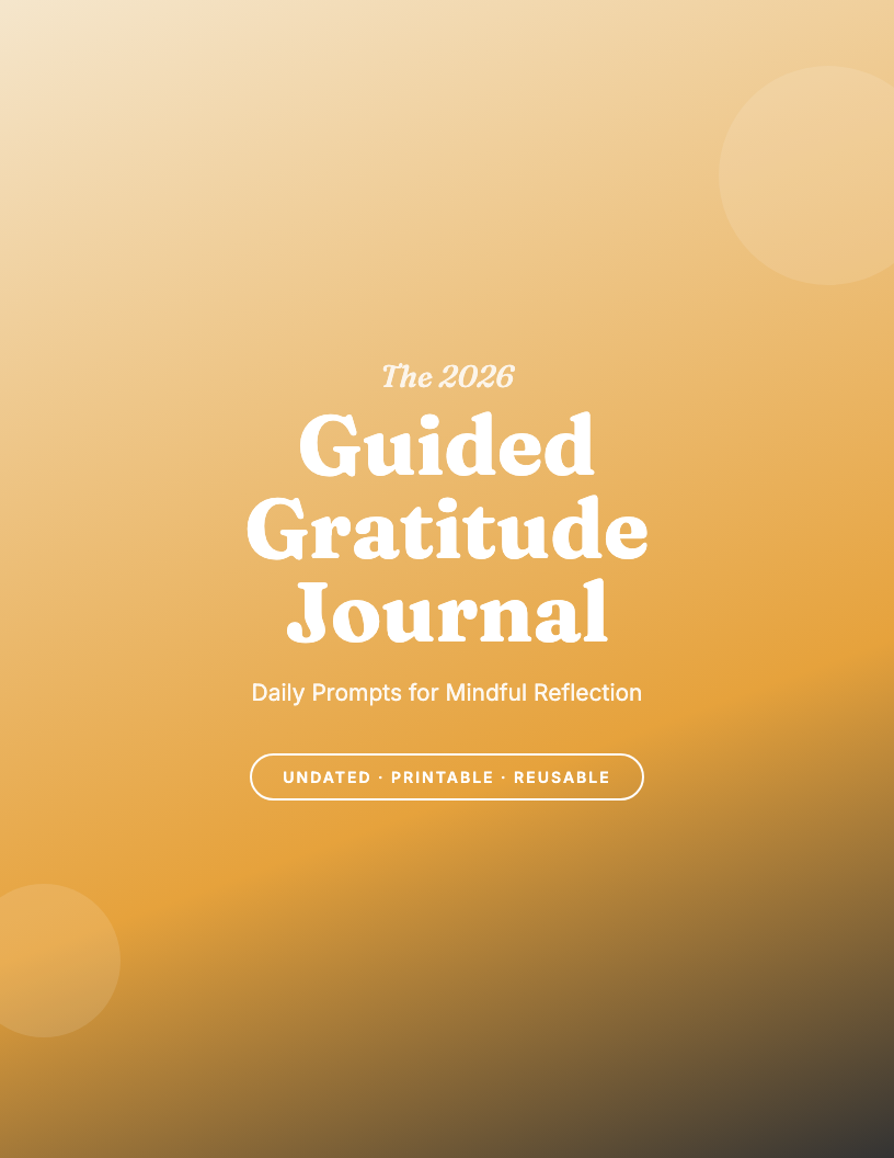 The 2026 Guided Gratitude Journal