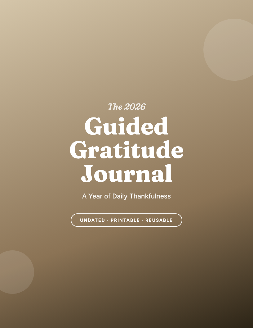 The 2026 Guided Gratitude Journal