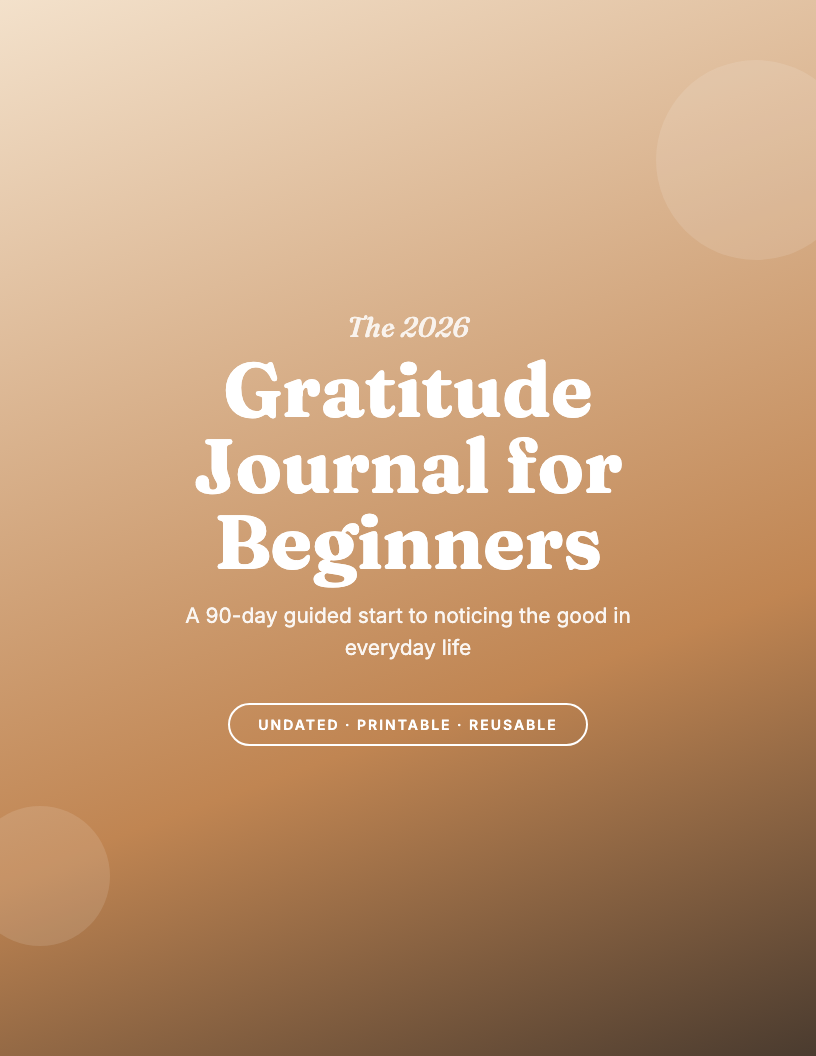 The 2026 Guided Gratitude Journal for Beginners