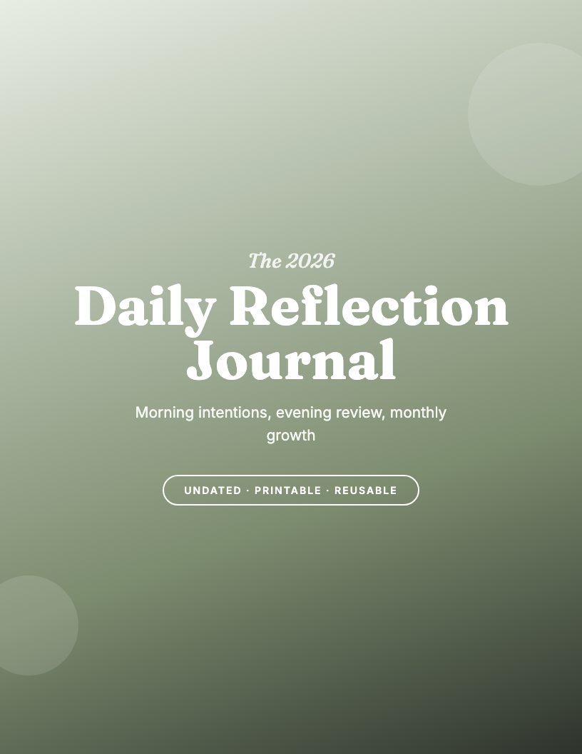 The 2026 Daily Reflection Journal