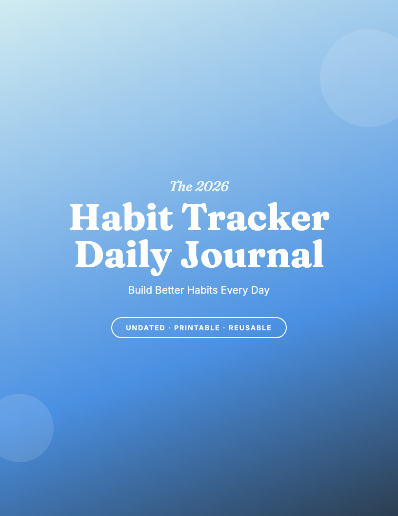 The 2026 Habit Tracker Planner