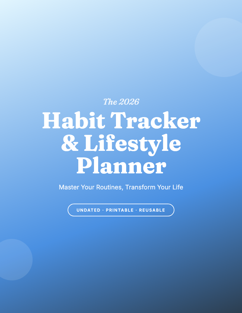The 2026 Habit Tracker & Lifestyle Planner
