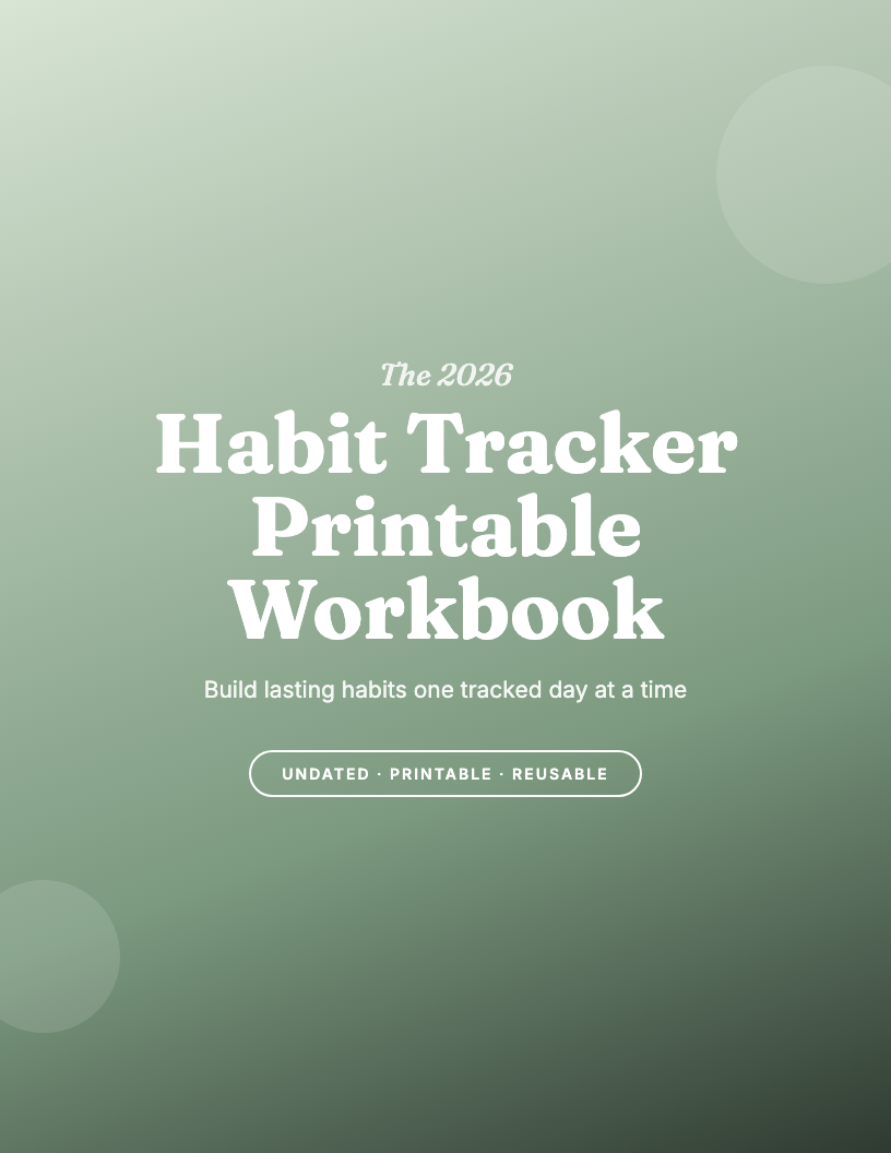 The 2026 Habit Tracker Printable Workbook