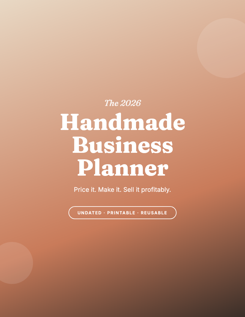 The 2026 Handmade Business Planner