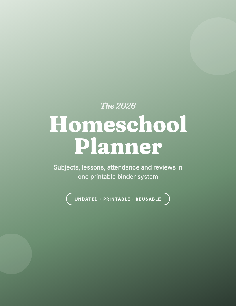 The 2026 Homeschool Planner