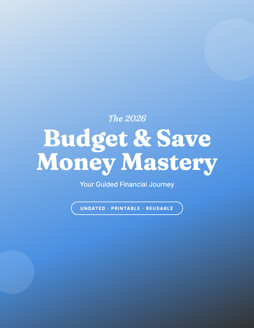 The 2026 Budget & Save Money Guided Journal