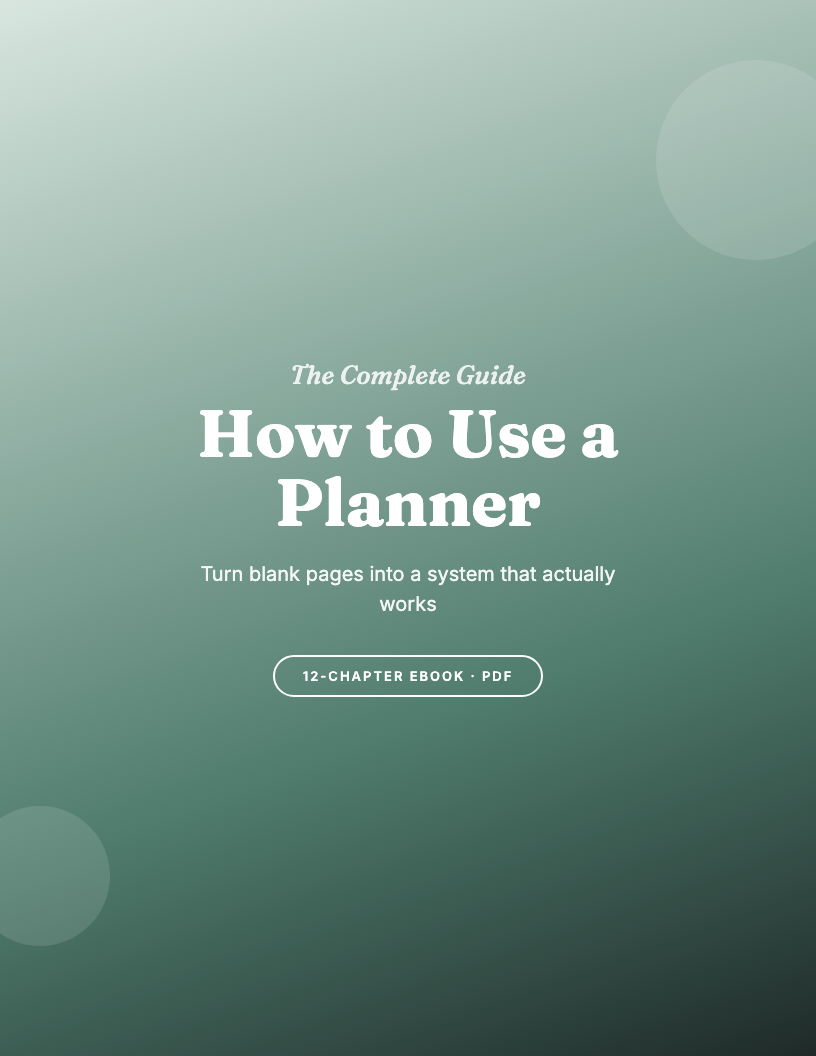 How to Use a Planner: The Complete Paper Planning Guide for 2026