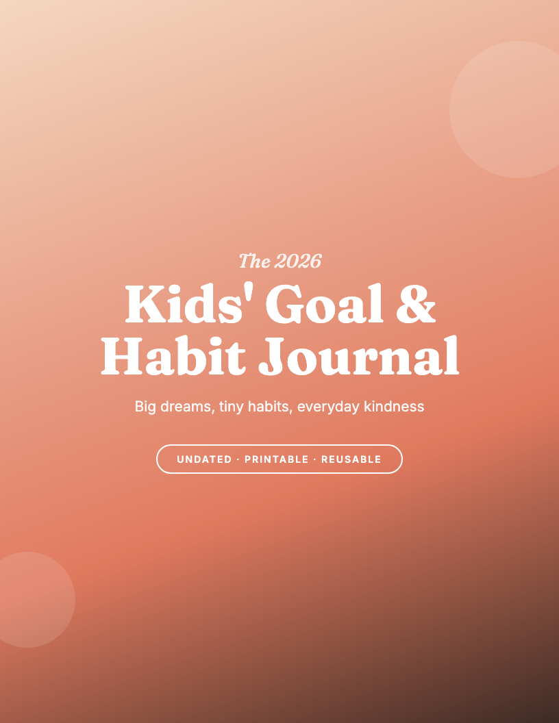 The 2026 Kids' Goal & Habit Journal