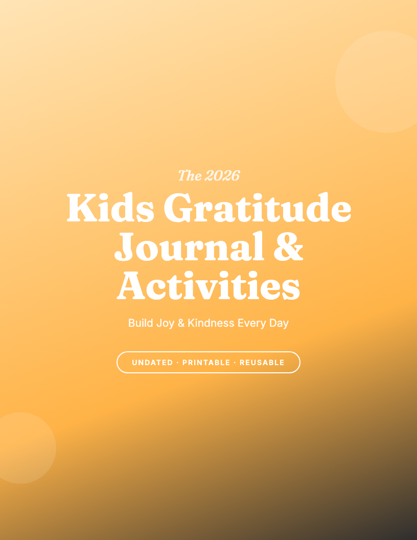 The 2026 Kids Gratitude Journal & Activity Workbook
