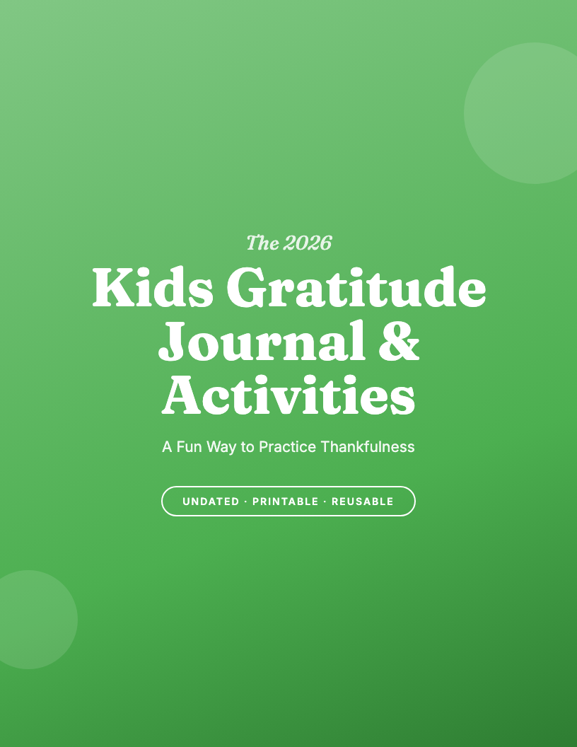 The 2026 Kids Gratitude & Reflection Journal