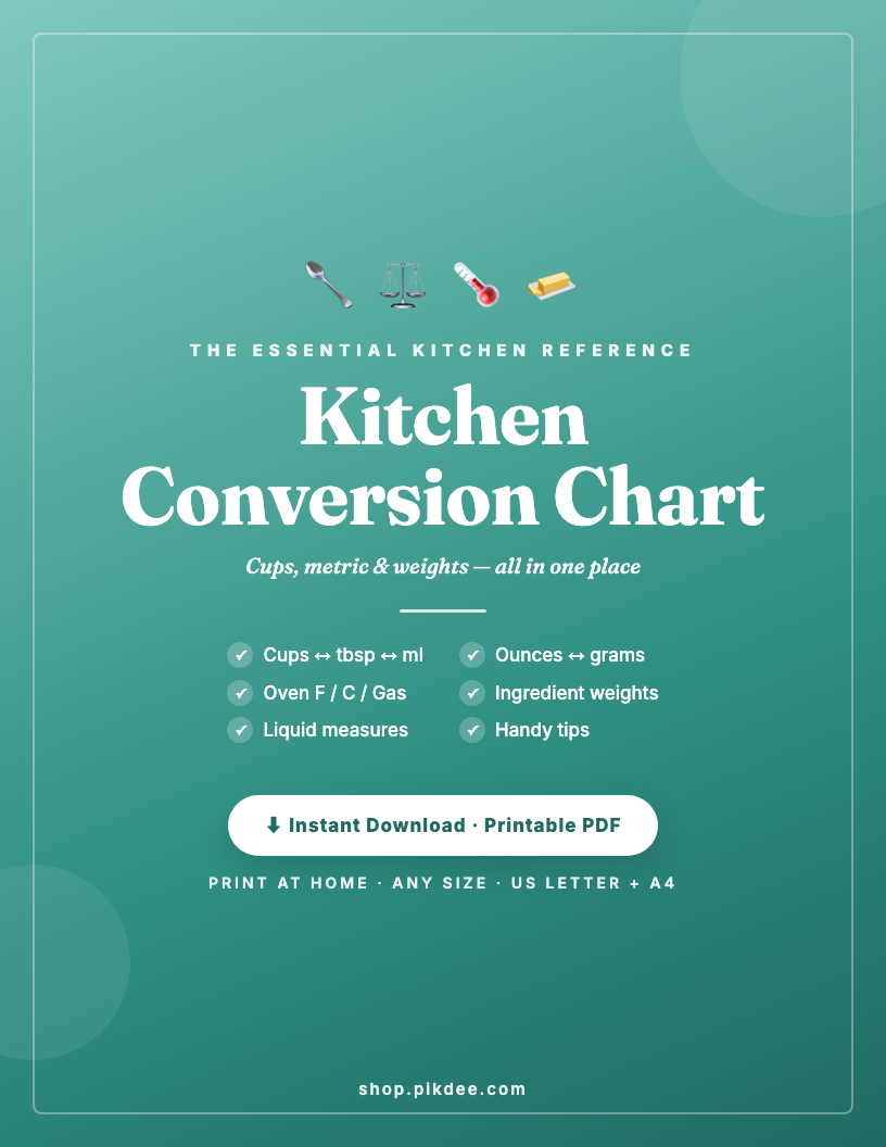 Kitchen Conversion Chart