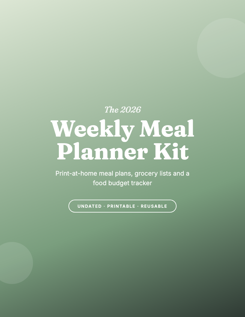 The 2026 Meal Planner Printable PDF