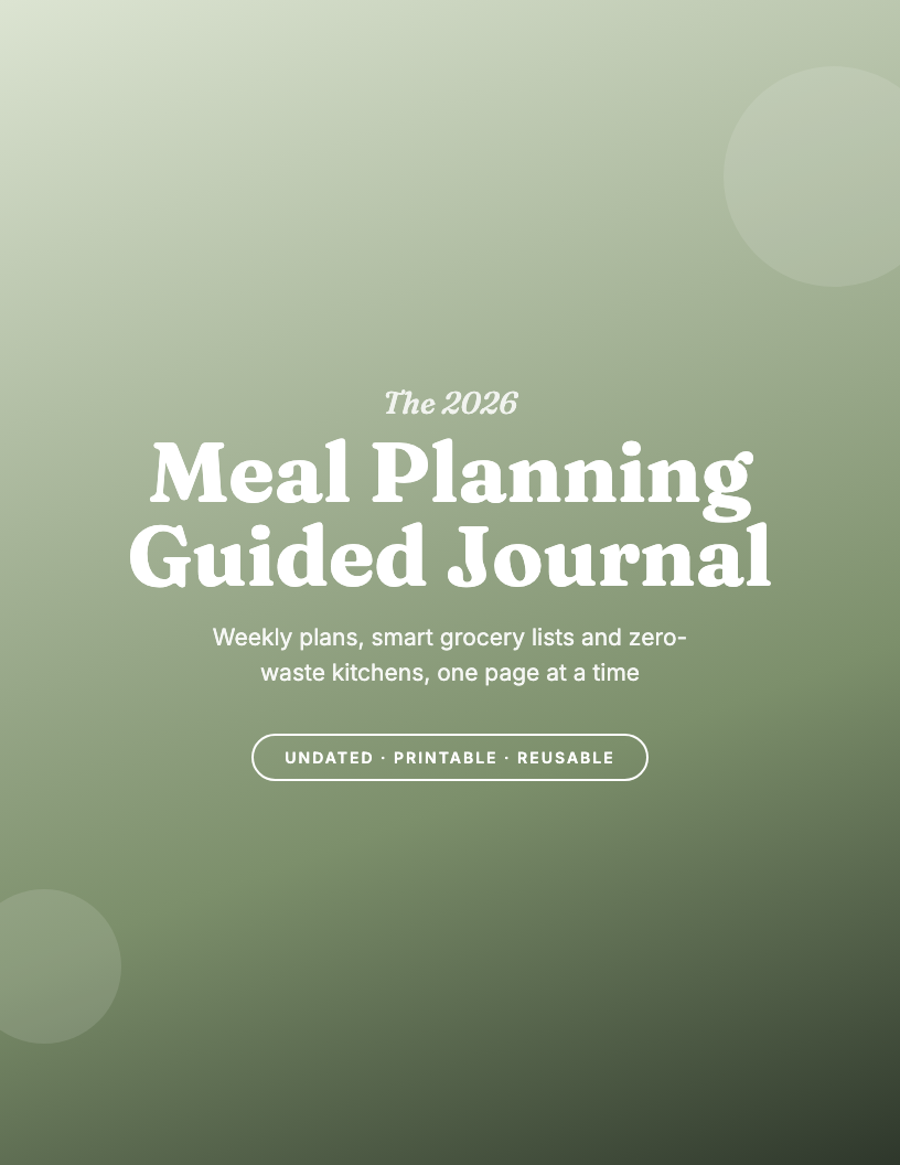 The 2026 Meal Planning Guided Journal