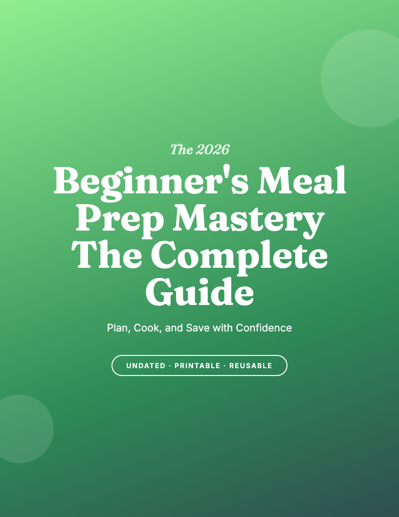 The 2026 Beginner's Meal Prep Mastery Workbook