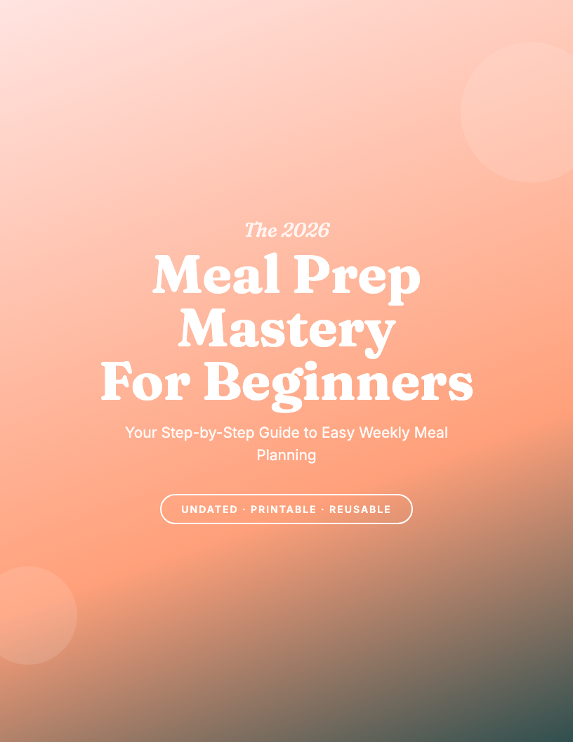 The 2026 Meal Prep Journal for Beginners